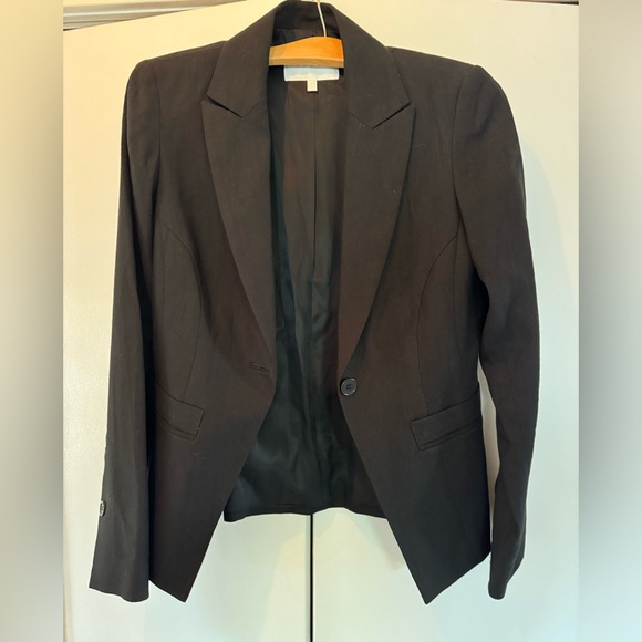 Josef black linen blazer size 6 - Picture 2 of 2